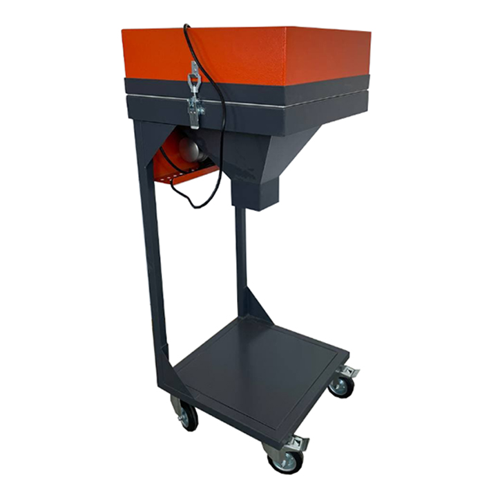 Vibrating table for sifting paint